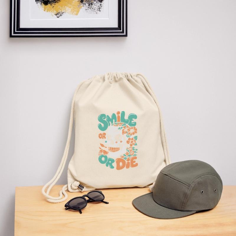 LÄCHELN ODER STERBEN Stanley/Stella recycelter Gym Bag