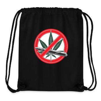 Cannabis Marijuana Prohibition Sign - Stanley/Stella Recycled Gym Bag - black - Front