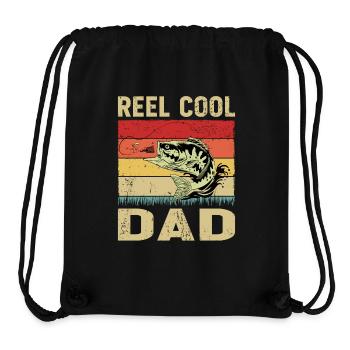 Reel Cool Dad - Stanley/Stella Recycled Gym Bag - black - Front