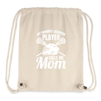 Lacrosse Mom - Stanley/Stella Recycled Gym Bag - natural - Front