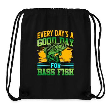 Jeder Tag ist ein guter Tag für Barschfische - Stanley/Stella recycelter Gym Bag - Schwarz - Vorne