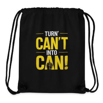 Do not convert can to can by - Stanley/Stella Recycled Gym Bag - black - Front