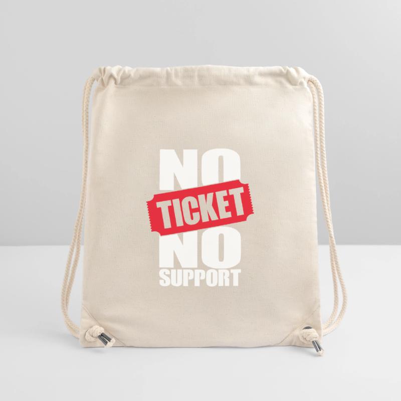 No Ticket No Support Computer Scientist IT Administrator Stanley/Stella Recycled Gym Bag