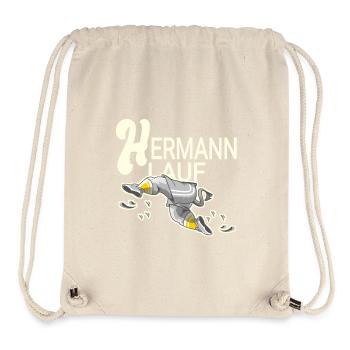 Hermann lauf - Stanley/Stella recycelter Gym Bag - Naturweiß - Vorne