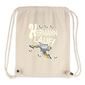 Hermann lustig - Stanley/Stella recycelter Gym Bag - Naturweiß - Vorne