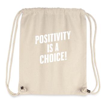 Positivity is a choice - Stanley/Stella Recycled Gym Bag - natural - Front