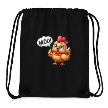 The chicken makes moo - Stanley/Stella Recycled Gym Bag - black - Front