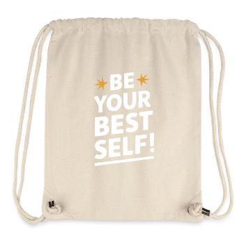 Be your best self – pure motivation - Stanley/Stella Recycled Gym Bag - natural - Front