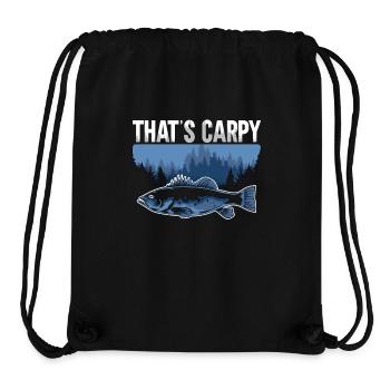 Carp Fishing That's Carpy Sport Fishing Fisherman - Stanley/Stella Recycled Gym Bag - black - Front