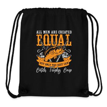 Carp Fishing All Men Are Created Equal Fisherman - Stanley/Stella Recycled Gym Bag - black - Front