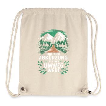 Funny hiker and mountaineer saying abbreviation - Stanley/Stella Recycled Gym Bag - natural - Front