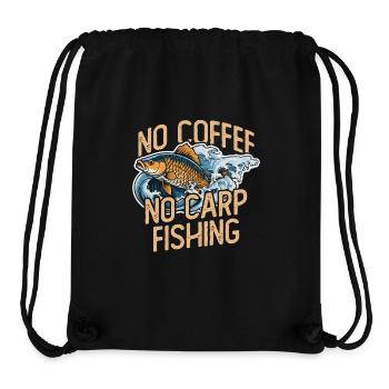 Carp Fisherman No Coffee Fishing Rod Coffee Lover - Stanley/Stella Recycled Gym Bag - black - Front