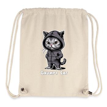 Annoying Evil Cat - Stanley/Stella Recycled Gym Bag - natural - Front