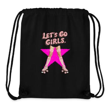 Coole Retro Rollschuhe 80er - Stanley/Stella recycelter Gym Bag - Schwarz - Vorne