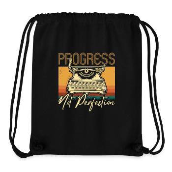 Writing Progress Not Perfection Novelist Publisher - Stanley/Stella Recycled Gym Bag - black - Front