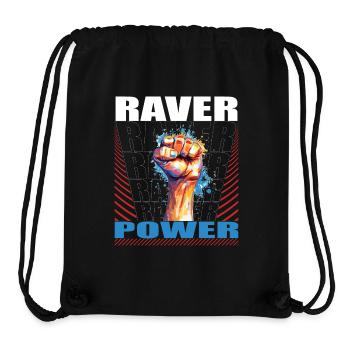 RAVER POWER - Stanley/Stella Recycled Gym Bag - black - Front