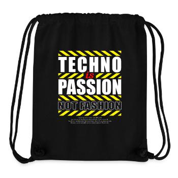 TECHNO IS PASSION - Stanley/Stella Recycled Gym Bag - black - Front