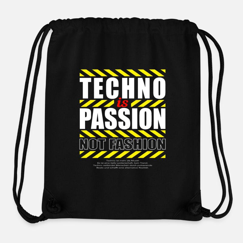 TECHNO IS PASSION - Stanley/Stella Recycled Gym Bag - black