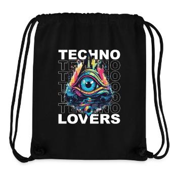 TECHNO LOVERS EYE - Stanley/Stella Recycled Gym Bag - black - Front