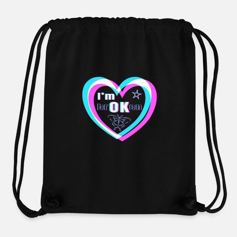 GI OC - Sac à cordon recyclé Stanley/Stella - noir