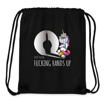 PUT YOUR HANDS UP - Stanley/Stella Recycled Gym Bag - black - Front