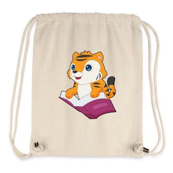 Tiger Book - Stanley/Stella Recycled Gym Bag - natural - Front