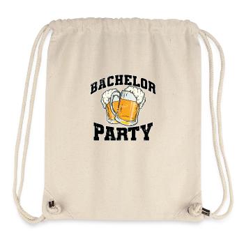 Bachelor Party mit Bier - Stanley/Stella recycelter Gym Bag - Naturweiß - Vorne