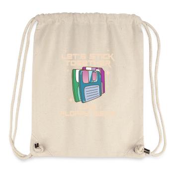 Lass Uns Zusammenhalten Wie Floppy Disks - Stanley/Stella recycelter Gym Bag - Naturweiß - Vorne