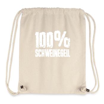 100% Schweinegeil Sarre Sarre Sarre - Sac à cordon recyclé Stanley/Stella - blanc naturel - Devant