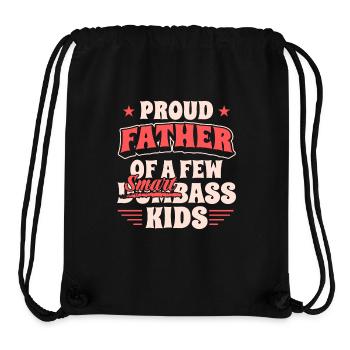 Daddy Father Proud Father Of A Few Smart Kids - Stanley/Stella Recycled Gym Bag - black - Front