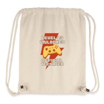 Level 13 Unlocked Official Teenager Funny - Stanley/Stella Recycled Gym Bag - natural - Front