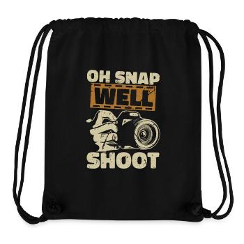 Photographer Oh Snap Well Shoot Camera Photo Shoot - Stanley/Stella recycelter Gym Bag - Schwarz - Vorne
