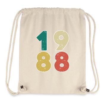 1988 - Born 1988 - Built in 1988 - Stanley/Stella Recycled Gym Bag - natural - Front