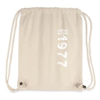 1977 Geburtstag Geschenkidee Vintage Edition - Stanley/Stella recycelter Gym Bag - Naturweiß - Vorne
