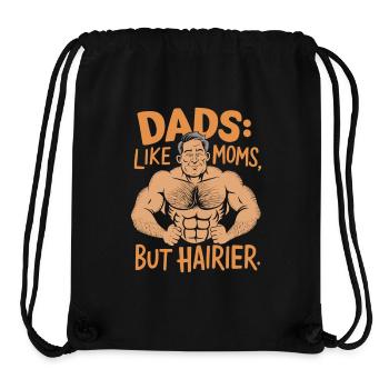 Dads: Like Moms, But Hairier Motiv - Stanley/Stella Recycled Gym Bag - black - Front