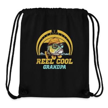 Reel Cool Grandpa - Stanley/Stella Recycled Gym Bag - black - Front