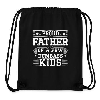 Papa Vater Proud Father Of A Few Dumbass Kids - Stanley/Stella Recycled Gym Bag - black - Front