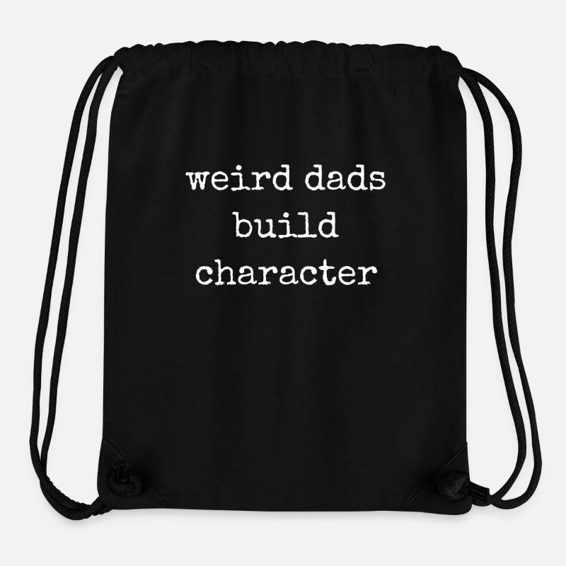 Pères étranges Forme Personnage Père drôle - Sac à cordon recyclé Stanley/Stella - noir