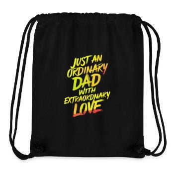 Gewöhnlicher Papa Außergewöhnliche Liebe - Stanley/Stella recycelter Gym Bag - Schwarz - Vorne