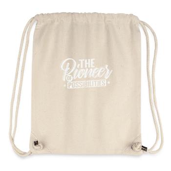 The Pioneer of Possibilities - Stanley/Stella recycelter Gym Bag - Naturweiß - Vorne