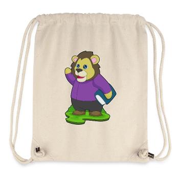Lion Book - Stanley/Stella Recycled Gym Bag - natural - Front