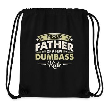 Papa Vater Fun Proud Father Of A Few Dumbass Kids - Stanley/Stella Recycled Gym Bag - black - Front