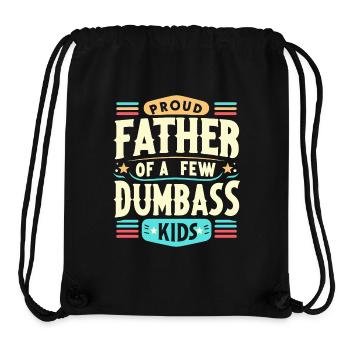 Papa Väter Fun Proud Father Of A Few Dumbass Kids - Stanley/Stella Recycled Gym Bag - black - Front