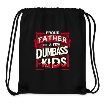 Papa Vater Fun Proud Father Of A Few Dumbass Kids - Stanley/Stella Recycled Gym Bag - black - Front