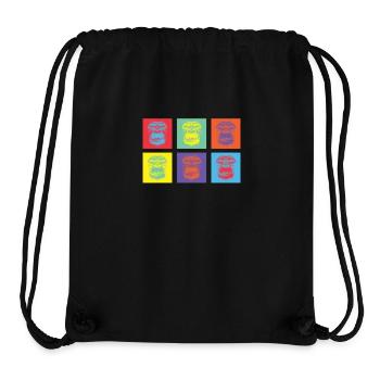Overruled Affen bunt 2 - Stanley/Stella recycelter Gym Bag - Schwarz - Vorne