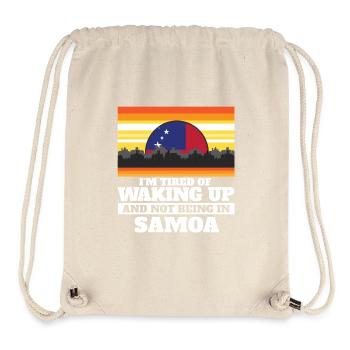 Im Tired of Waking Up and Not Being In Samoa - Stanley/Stella Recycled Gym Bag - natural - Front