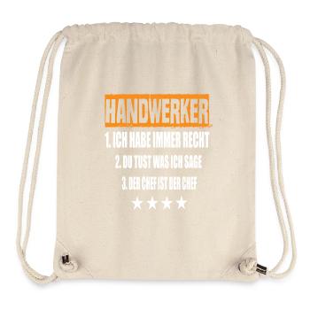 Artisan - Sac à cordon recyclé Stanley/Stella - blanc naturel - Devant