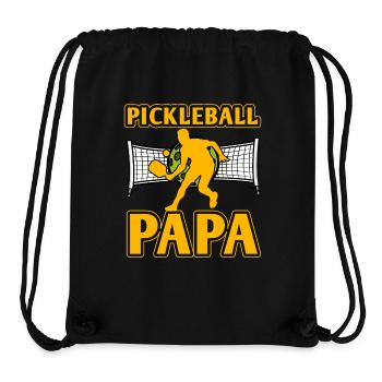 Pickleball Papa - Stanley/Stella Recycled Gym Bag - black - Front