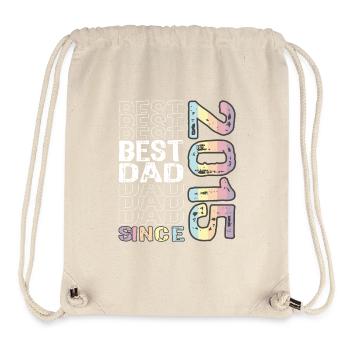 Bester Papa der Welt seit 2015 Vatertag - Stanley/Stella recycelter Gym Bag - Naturweiß - Vorne