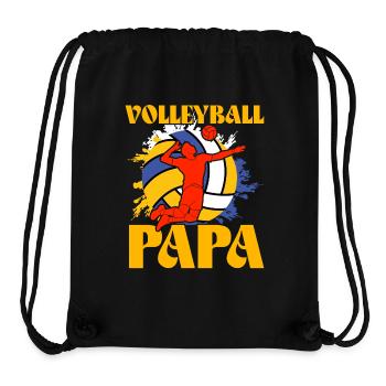 Volleyball Papa - Stanley/Stella recycelter Gym Bag - Schwarz - Vorne